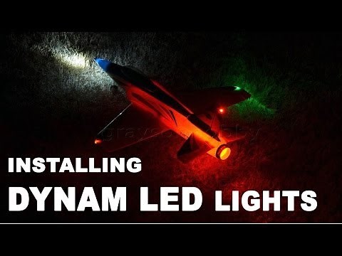 Dynam RC Airplane LED Lights - Installation of RC Hobby Airplane Lights