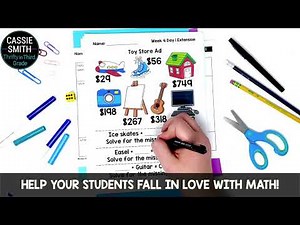 3rd Grade Guided Math: Addition Subtraction With & Without Regrouping Worksheets Activities Centers