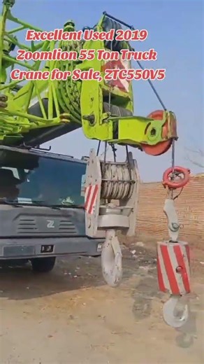 Excellent Used 2019 Zoomlion 55 Ton Truck Crane for Sale, #ztc550v532 #55toncrane #construction