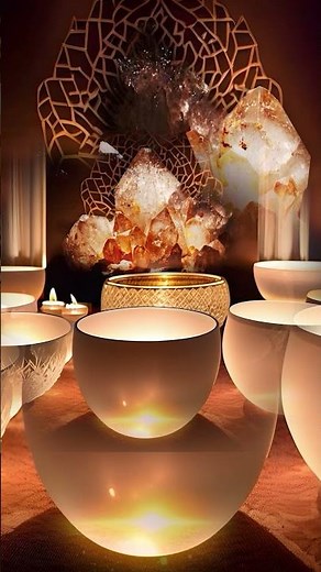 All 9 Solfeggio Frequencies Crystal Singing Bowls