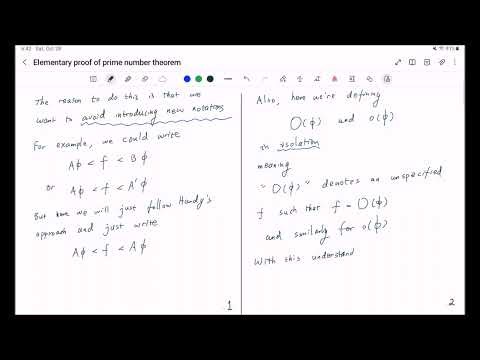 Elementary proof of prime number theorem 02 asymptotic notations