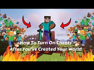 How To Turn ON Cheats AFTER You've CREATED Your MINECRAFT World (Java)