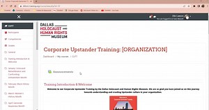Corporate Upstander Training informational video