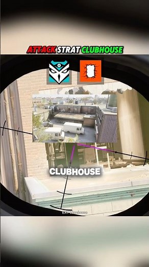 BEST Attack Strategy Clubhouse CCTV! #rainbowsix #siege #r6 #clips #shorts #gaming #r6siege #shooter