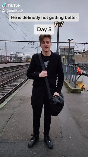 He almost got hit by a train! Like = F #fyp @superduperbeck