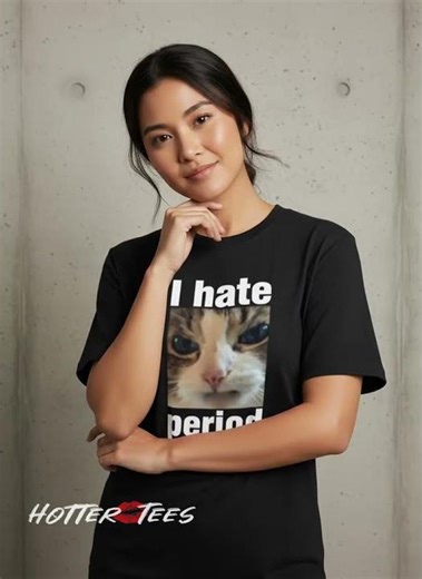 Meme Cat Shirt 😾 Cute but Angry Tee #funnyshirt #catlovers #memefashion #streetwearstyle #hottertees