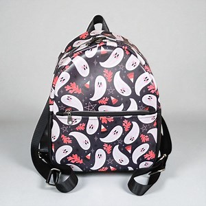 Ghost Print Mini Backpack Purse, Spooky Print Vegan Small Rucksack - Handmade in USA - Etsy