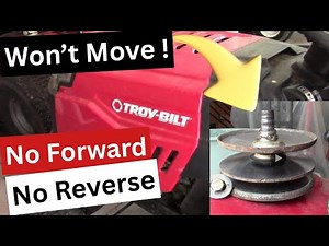 TROY-BILT Bronco WON'T MOVE! - How to Replace the Variable Speed Pulley