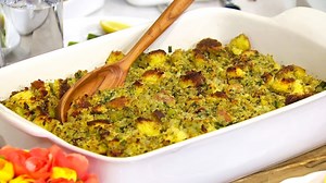 Chef Melba Wilson shares her herbed cornbread stuffing recipe