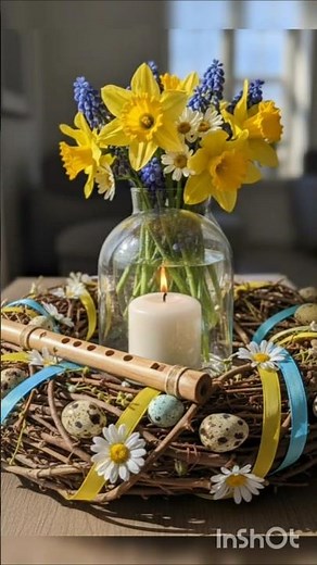 DIY. Rustic Easter Wreath.