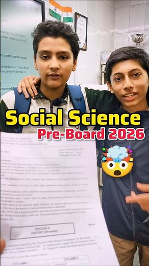 Social Science Class 10 Pre-Board 🔥🤯 #shorts #feed #class10 #cbse #boardexam #viral
