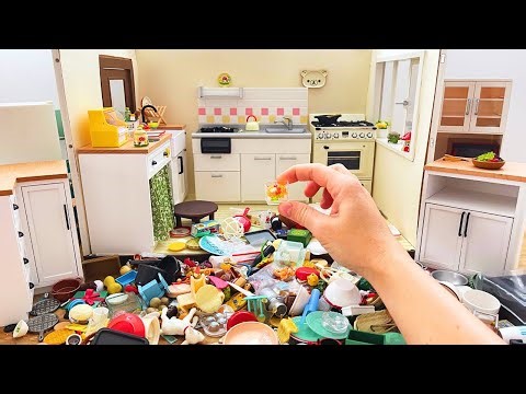 Mini kitchen set installation ✨ ASMR ✨Re-ment mini kitchen