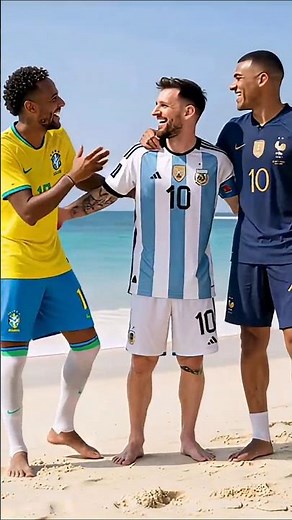 Ronaldo’s Missing Play Button 😂 | Messi, Neymar & Mbappé Laugh Hard! | AI Shorts #ronaldo #messi