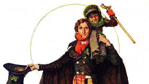 Norman Rockwell loved Charles Dickens’ novels, and painted many of Dickens’ most memorable characters for The Saturday Evening Post, including David Copperfield, Fezziwig, and of course, Tiny Tim. | The Saturday Evening Post