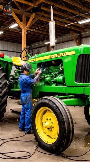 Abandoned John Deere 4020 Tractor Encased in Tree – Restoration ASMR