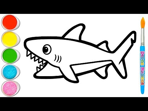 Draw and Color Cute Shark, Beautiful Octopus and Colorful Fish 🦈🐙🐠 Sea Animals #101