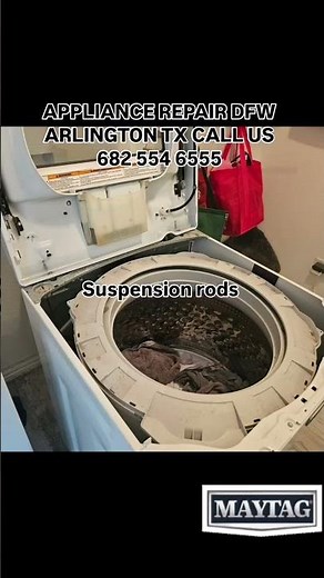maytag washer suspension rods replacement #appliance #handyman #arlingtontx #appliancebootcamp