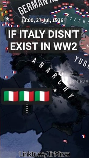 If Italy Didn't Exist in WW2 #hoi4 #trending #history #map #trend #heartsofiron4 #viral #fyp #italy