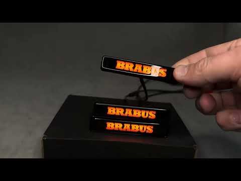 Led emblems Orange Brabus set Grille and Fender for Mercedes G class g700 g800 2025 2026 w465 w46a