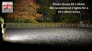 2.6K views · 12 reactions | NEW SOLAR LIGHTS from Equisafety with a remote control. Ultra-efficient solar-powered LED floodlight. Designed for durability, brightness, and sustainability. Perfect for stables, arenas, driveways, or anywhere you need reliable lighting without the electric bill! Go green  and light up your space the smart way. ✨ Sustainable lighting for a brighter tomorrow. | Equisafety | Facebook