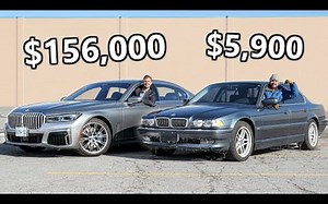 2020年宝马750Li VS 2001年宝马7系豪华版邂逅传奇 【机翻字幕】