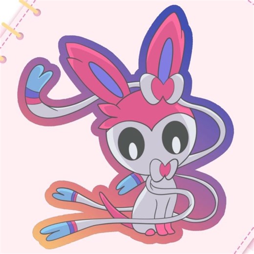 Sylveon Single Sticker - Etsy