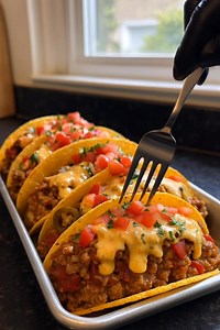 Loaded Taco Shells with Creamy Cheese Sauce These Loaded Taco Shells from deesviral turn taco night into something unforgettable — crispy shells filled with seasoned beef, fresh toppings, and a creamy homemade cheese sauce that takes it over the top. ❤️❤️❤️ Ingredients 🥇• 1 lb ground beef 🥇• 1 onion, diced 🥇• 1 packet taco seasoning (or homemade blend) 🥇• 8–10 taco shells (hard or soft) 🥇• 2 cups shredded lettuce 🥇• 1 cup diced tomatoes Reacipe in First Coʍmеոτ | Healthy Girl Era