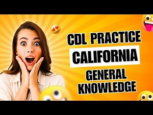 🚛 California CDL General Knowledge Practice Test (50 Questions) | CDL Written Exam Preparation 2025
