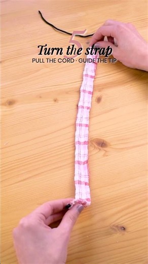 STRAP SEWING HACK: How to Turn Spaghetti Straps with a Cord Secrets! #sewinghacks #sewingtutorial