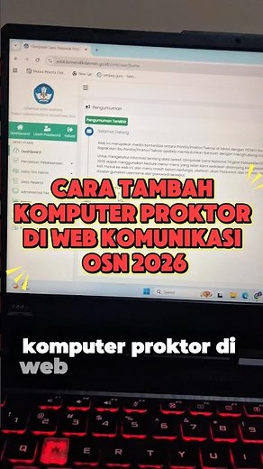 CARA TAMBAH KOMPUTER PROKTOR DI WEB KOMUNIKASI OSN 2026