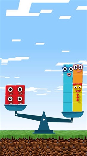 Sprunki OC Numberblocks Balance The Block #shots #numberblocks #minecraft #sprunki