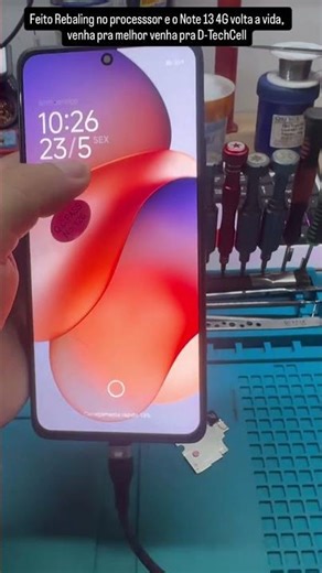 Redmi Note 13 4G, after falling on the floor, undergoes reballing and is now complete.