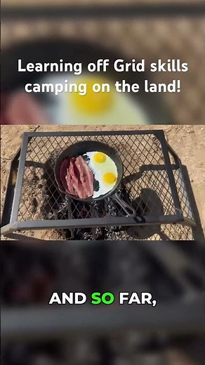 Starting a fire without modern tools on our property #offgrid #camping #survival