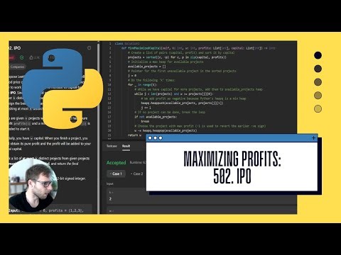 Maximizing Profits with Python: LeetCode 502 - IPO