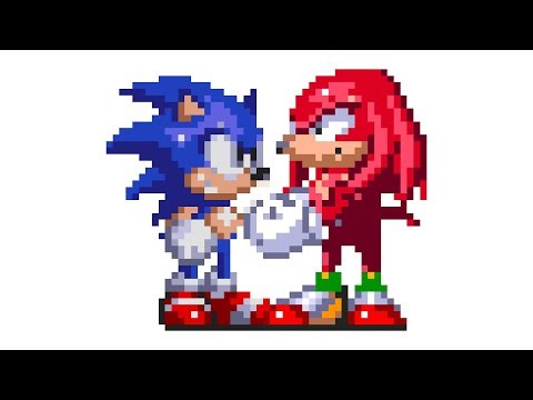 Sonic vs Knuckles sprite animation