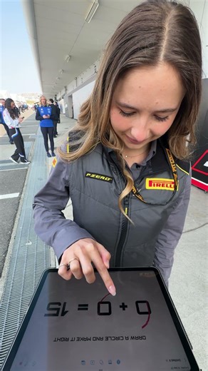 Did you get it? 🙇 Draw a ⭕️ to make 0+0=15 🤔 #HaasF1 #F1