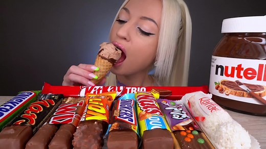 Chocolate Candy Bars Party❤️ Full video on my YouTube channel JELLA ASMR❤️Link in bio❤️