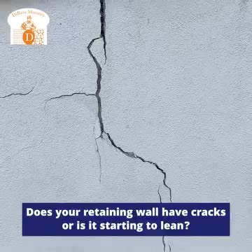 If your wall could talk, it would say “Please Fix Me Now…!”. Walls don’t fail overnight — they give warning signs: cracks, bulges, leaning. If you ignore them, the repairs are more difficult (and much more expensive). For over 100 years, we’ve been the call people wish they’d made sooner. Request your On-Site estimate or Free Virtual Consultation with L.A.’s Hillside Retaining Wall Experts today. | DiBara Masonry