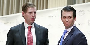 People are sharing images of Donald Trump's sons celebrating their trophy hunt kills