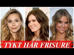 Fede tykt hår frisure mellemlangt hår kvinder