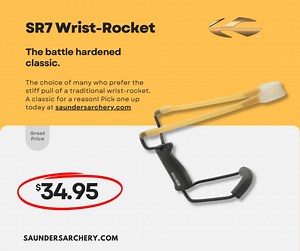 Practice makes perfect! The wrist rocket is perfect for practicing your control and aim anywhere! | Saunders Archery