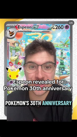 Espeon SIR Revealed for Pokémon 30th Anniversary Set