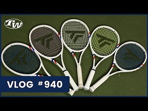 New Tecnifibre TFight Tennis Racquets are ready for a demo; & a new Razor Soft color - VLOG 940