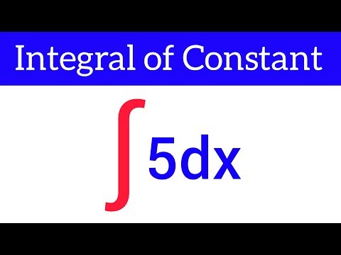 Integral of constant
