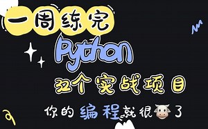 【附源码】全网最新的Python实战项目案例，超适合小白练手的实战项目！（最新录制）基础到框架，你想要的全都有