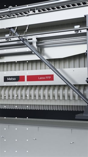 Reliable and optimized Larox FFP filter provides high volume processing for concentrates, tailings and bulk applications. The integrated perimeter protection satisfies European occupational health and safety requirements, while the modular design reduces installation costs and simplifies maintenance. 🔹High capacity with proven efficiency and reliability 🔹Low overall operating and maintenance costs 🔹Competitive total cost of ownership🔹High availability 🔹Fully automatic operation and self-dia