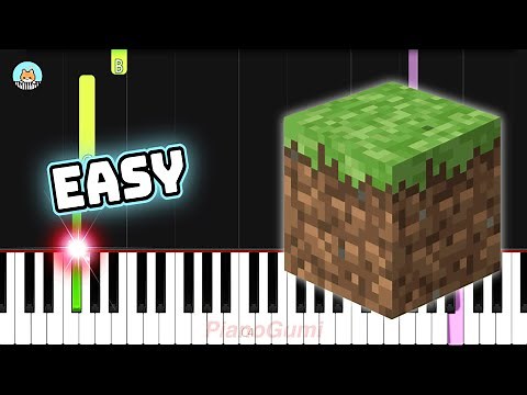 [full] Minecraft OST - "Sweden" - EASY Piano Tutorial & Sheet Music