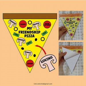 Friendship Craft Pizza Activities International Friend Day Back to School Cut