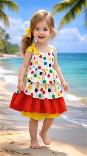 So Cute It Makes You Smile 😍 Baby Beach Look #fashion #shorts #babyfashion #cute