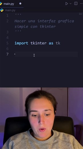 Programa con Mica on Instagram: "Desafio con python! Hacer una interfaz grafica simple con tkinter import tkinter as tk from tkinter import messagebox def mostrar_mensaje(): messagebox.showinfo(“Mensaje”, “¡Hola, Mundo!”) # Crear la ventana principal ventana = tk.Tk() ventana.title(“Interfaz Gráfica Simple”) ventana.geometry(“300x200”) # Crear un botón que muestra un mensaje al hacer clic boton = tk.Button(ventana, text=“Haz clic aquí”, command=mostrar_mensaje) boton.pack(pady=20) # Ejecutar el 